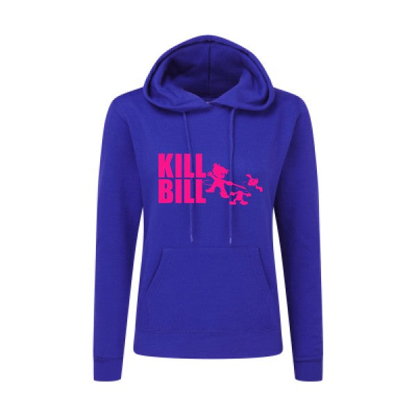 kill bill Rose Fluo |Sweat original à capuche Femme