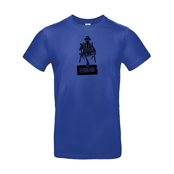 Y a-t-il une vie avant la mort ? flex noir B&C - E190 T-shirt|Cobalt Blue||2XL