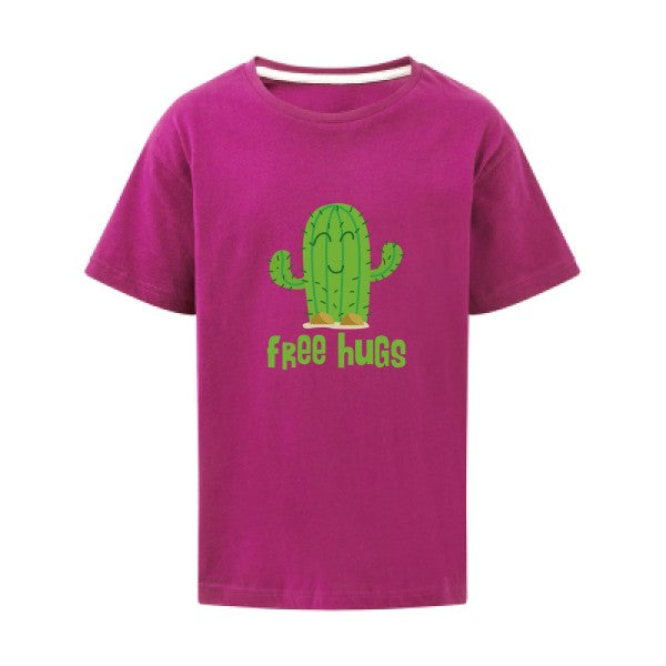 FreeHugs SG - Kids T-shirt enfant Dark Pink Taille 152 (11-12/2XL)