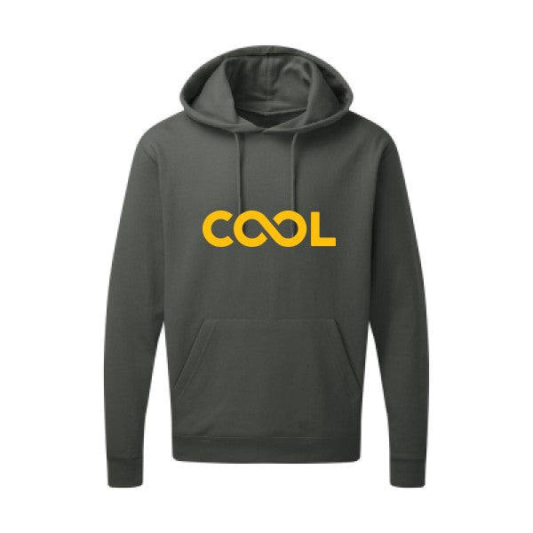 Infiniment cool jaune Or |Sweat capuche imprimé homme