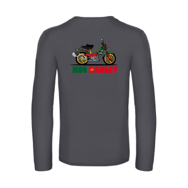 mob-marley-t-shirt-manches-longues-original-humour -Dark Grey