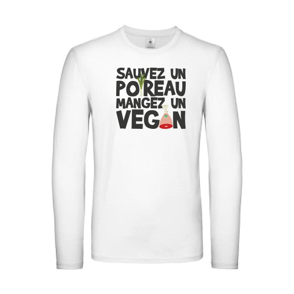 vegan/poireau B&C - E150 LSL T-shirt manches longues léger