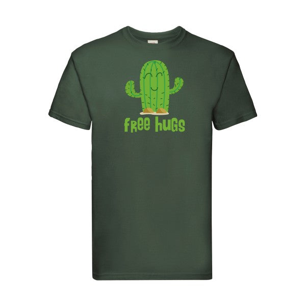 FreeHugs Fruit of the loom 205 g/m² T-shirt/ bottle green