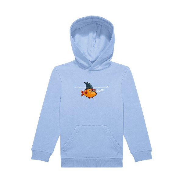 sweat capuche enfant Bleu Ciel Bouh!