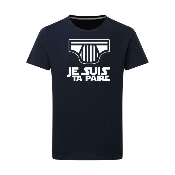 SLIP WARS Blanc -Flex Blanc sur T-shirt SG  Navy  5XL