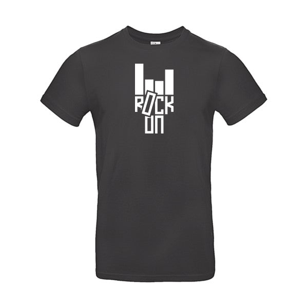 Rock On ! B&C- T-shirt E190|Used Black||2XL