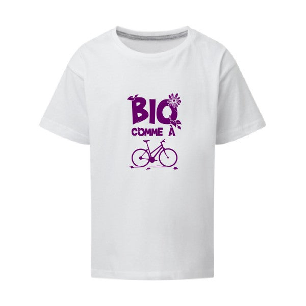 Bio comme un vélo Flex Violet SG - Kids T-shirt enfant White Taille 152 (11-12/2XL)