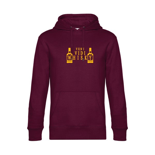 sweat à capuche homme original VENI VIDI WHISKY