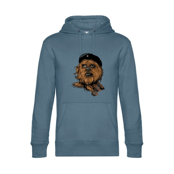 Chewie-guevara- Sweat à capuche original nordic blue - RueDuTeeshirt