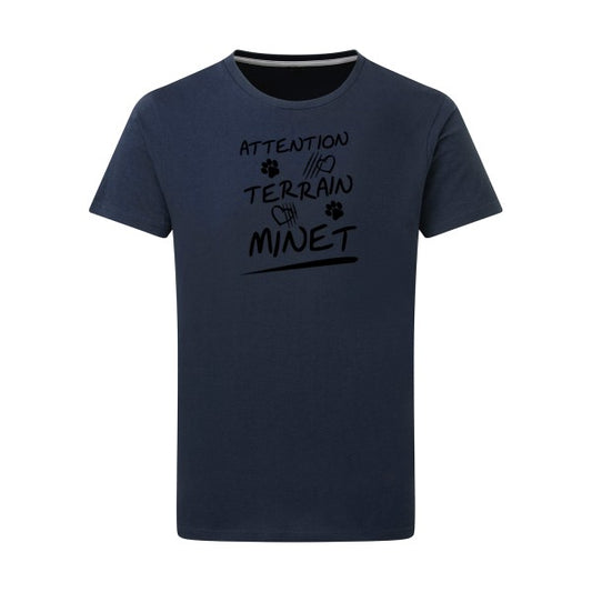 Attention Terrain Minet - Flex noir Tshirt original Denim  XL