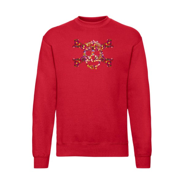 Floral skull Fruit of the loom 280 g/m² Sweat shirt