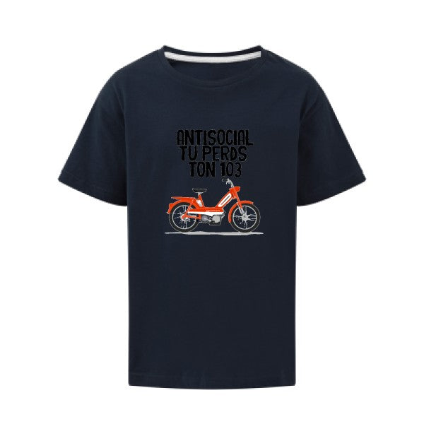 Antisocial SG - Kids T-shirt enfant Navy Taille 140 (9-10/XL)