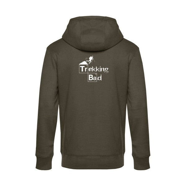 Trekking-bad sweat shirt original Khaki flex Blanc impression Dos