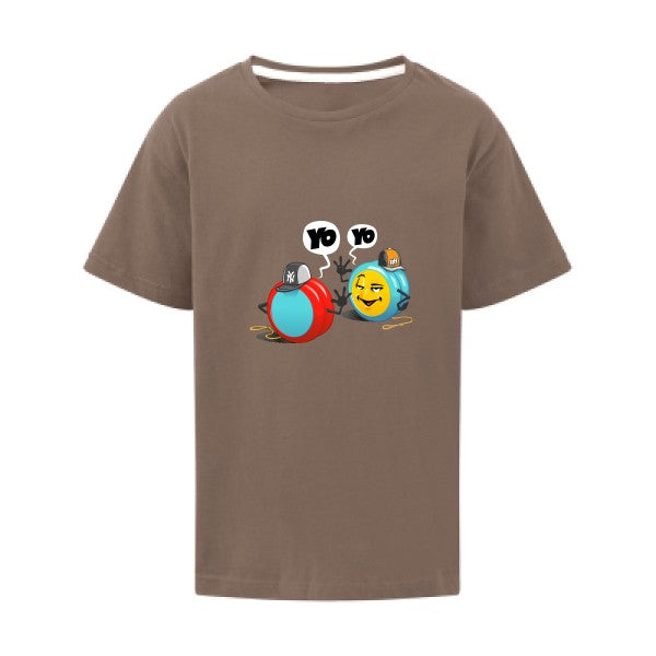 Yo Yo SG - Kids T-shirt enfant Deep Taupe Taille 128 (7-8/L)