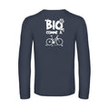 bio comme un velo - t shirt- manches- longues- original- humour- Navy impression Dos