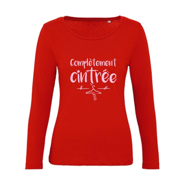 ComplÃ¨tement cintrÃ© Rose |   T shirt manches longues femme|100% bio