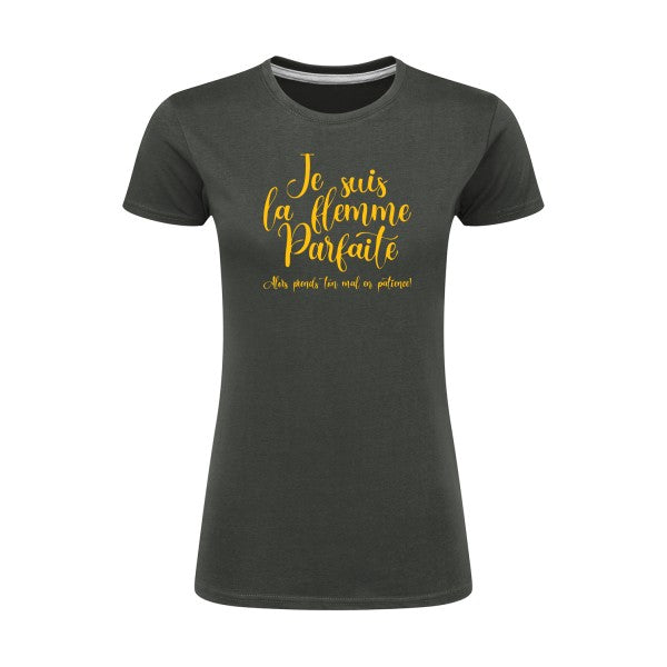 La flemme parfaite | jaune Or |T shirt original femme|SG