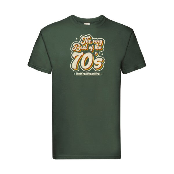 70s Fruit of the loom 205 g/m² T-shirt/ bottle green