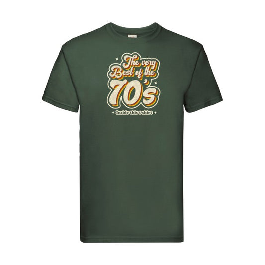 70s Fruit of the loom 205 g/m² T-shirt/ bottle green