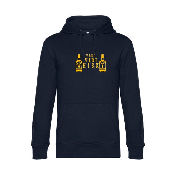 sweat à capuche homme original VENI VIDI WHISKY