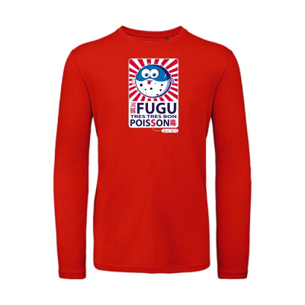 Fugu | T-shirt original LSL Fire Red 2XL