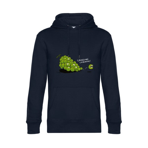 Lachez-moi-la-grappe- Sweat à capuche original Navy Blue - RueDuTeeshirt
