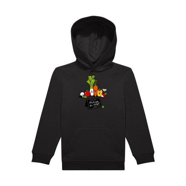 sweat capuche enfant Black Maxi-Chef