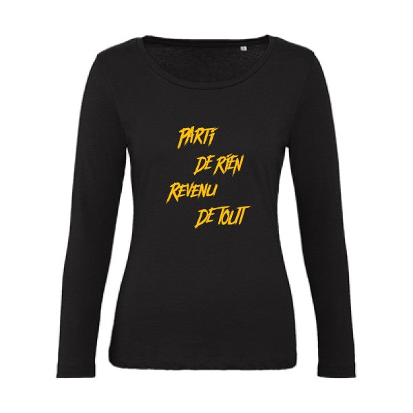 Parti de rien jaune Or |   T shirt manches longues femme|100% bio