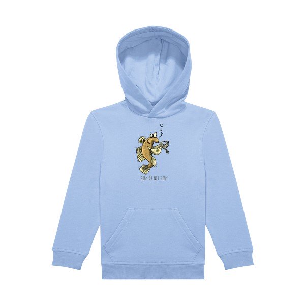 sweat capuche enfant Bleu Ciel Goby-or-not-goby