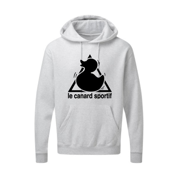 Canard Sportif Noir |Sweat capuche imprimé homme