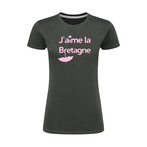 J'aime la Bretagne |Rose |T shirt original femme|SG