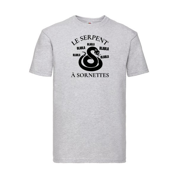 T-shirt|Serpent à Sornettes |Noir  |Fruit of the loom 205  G