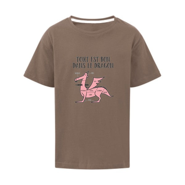 Tout est bon SG - Kids T-shirt enfant Deep Taupe Taille 128 (7-8/L)