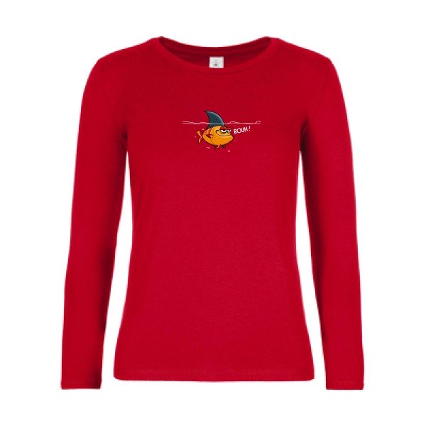 t-shirt lsl femme Bouh-  Red flex 