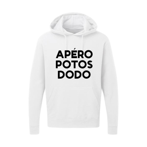 Apéro Potos Dodo  |Sweat  capuche humoristique noir 