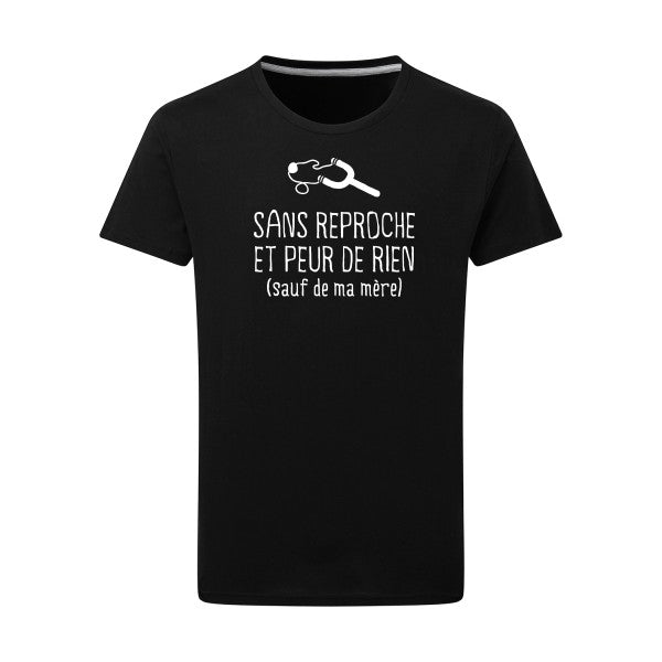 Sans reproche Blanc -Flex Blanc sur T-shirt SG  Dark Black  4XL