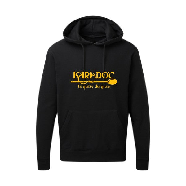 Karadoc jaune Or |Sweat capuche imprimé homme