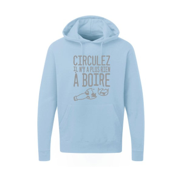 Circulez il n'y a plus rien à boire Gris SG - Hooded Sweatshirt Sweat capuche