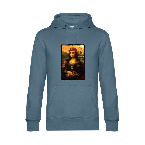 La-Joconde- Sweat à capuche original nordic blue - RueDuTeeshirt