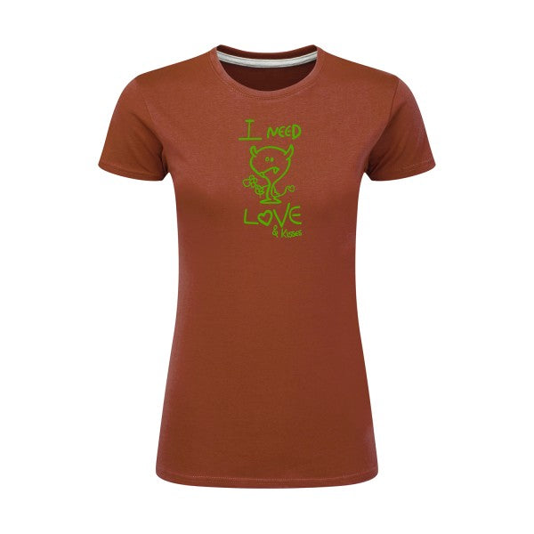 LOVER | Vert pomme |T shirt original femme|SG