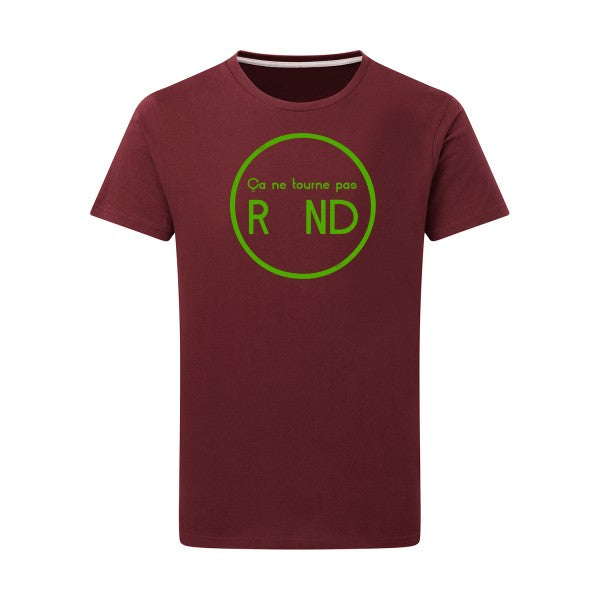 ça ne tourne pas rond ! - Flex Vert pomme Tshirt original Burgundy  2XL