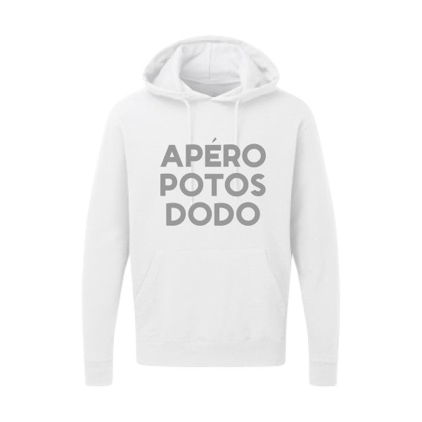 Apéro Potos Dodo  |Sweat  capuche humoristique Gris 