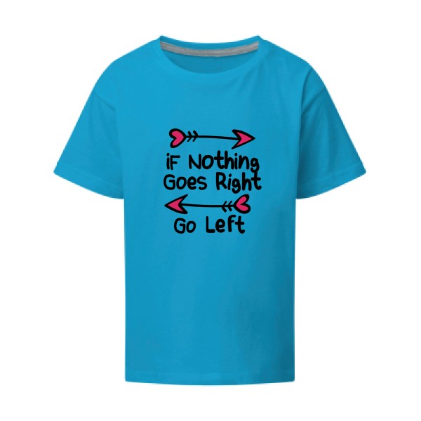 Go right  SG - Kids T-shirt enfant Turquoise Taille 152 (11-12/2XL)