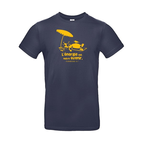 l'énergie est notre avenirFlex jaune or- T-shirt E190|Navy Blue||2XL