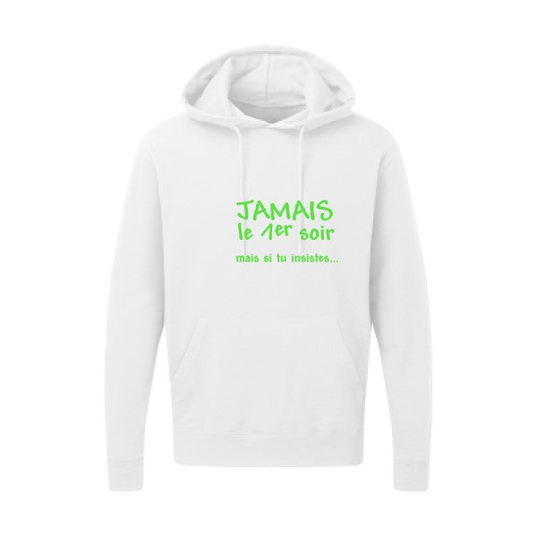 JAMAIS... Vert fluo SG - Hooded Sweatshirt Sweat capuche