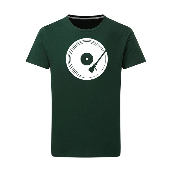 Last Dj -Flex Blanc sur T-shirt SG  Bottle Green  2XL