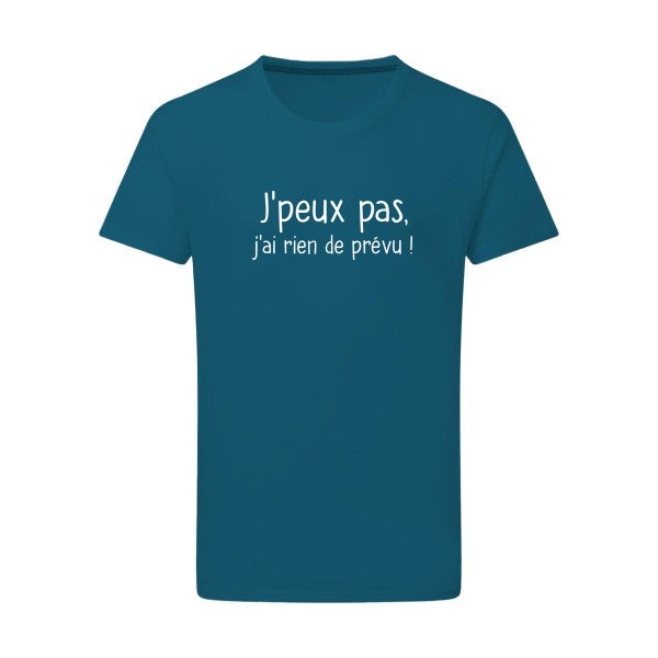 Je-peux-pas Blanc -Flex Blanc sur T-shirt SG  Petrol  2XL