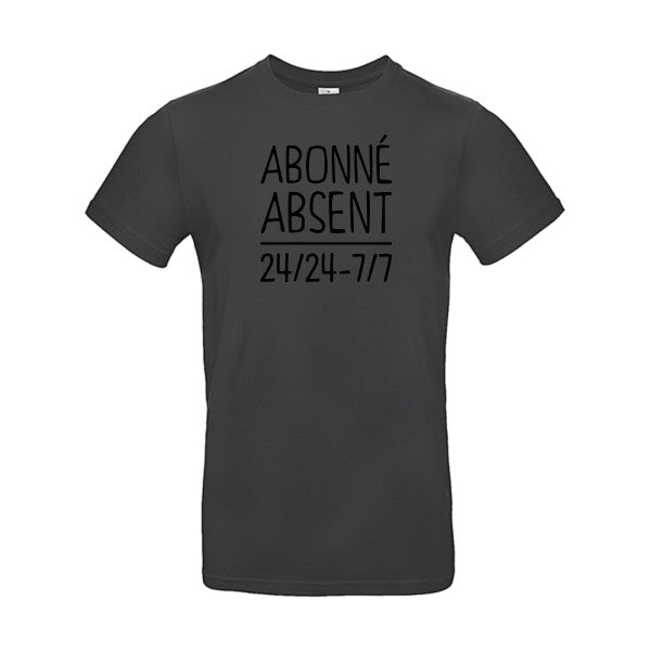 Abonné absentFlex noir - E190 T-shirt|Used Black||2XL