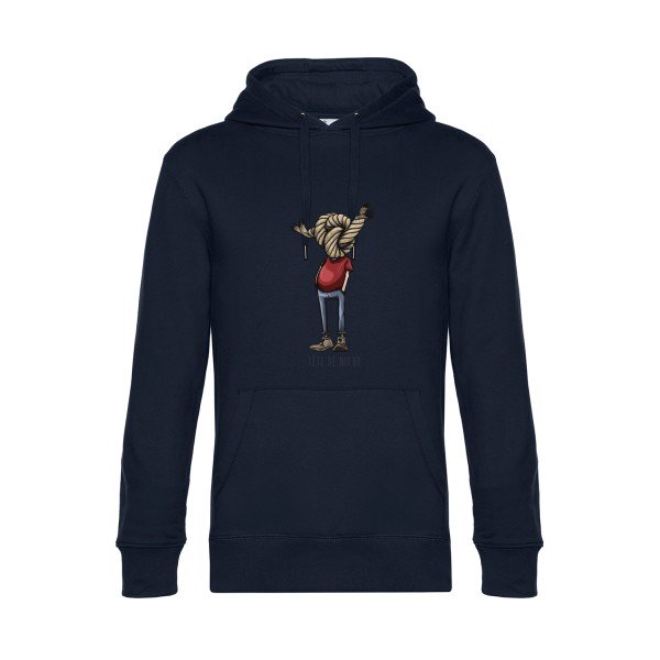 Tete-de-noeud- Sweat à capuche original Navy Blue - RueDuTeeshirt