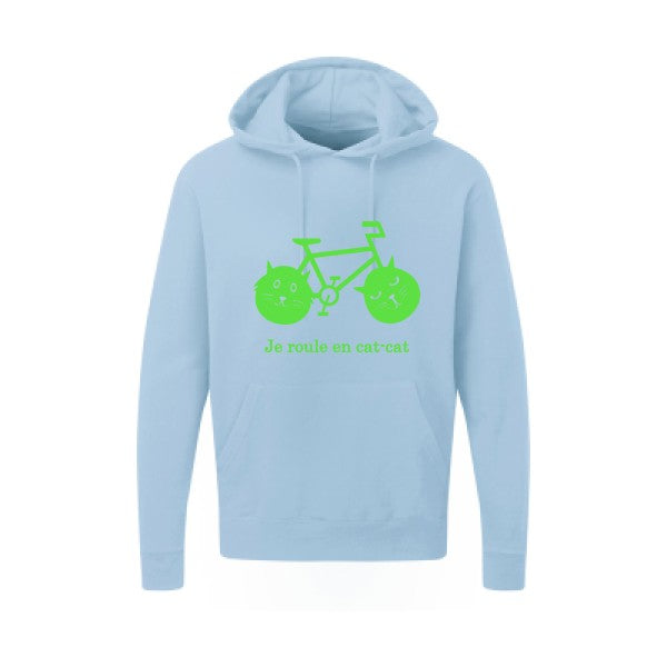 cat-cat bike Vert fluo SG - Hooded Sweatshirt Sweat capuche